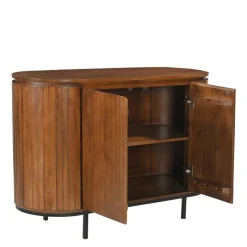 Retro Design Kommode aus Mangoholz - Galadira