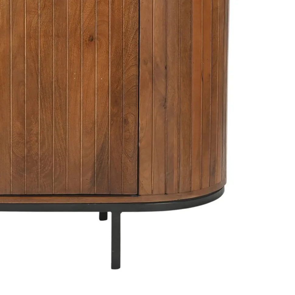 Retro Design Kommode aus Mangoholz - Galadira