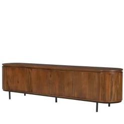 Retro Design TV Lowboard aus Mangoholz - Galadira