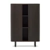 Retro Highboard mit Schiebetüren und Fächern - Tadaco