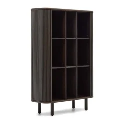 Retro Highboard mit Schiebetüren und Fächern - Tadaco