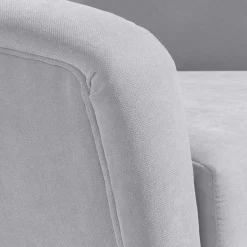Retro Sessel in Silbergrau Velours - Desaros
