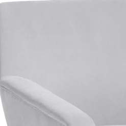 Retro Sessel in Silbergrau Velours - Desaros