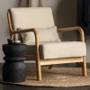 Retro Sessel mit Holzgestell - Lardosia