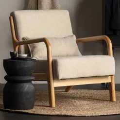 Retro Sessel mit Holzgestell - Lardosia