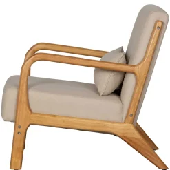 Retro Sessel mit Holzgestell - Lardosia