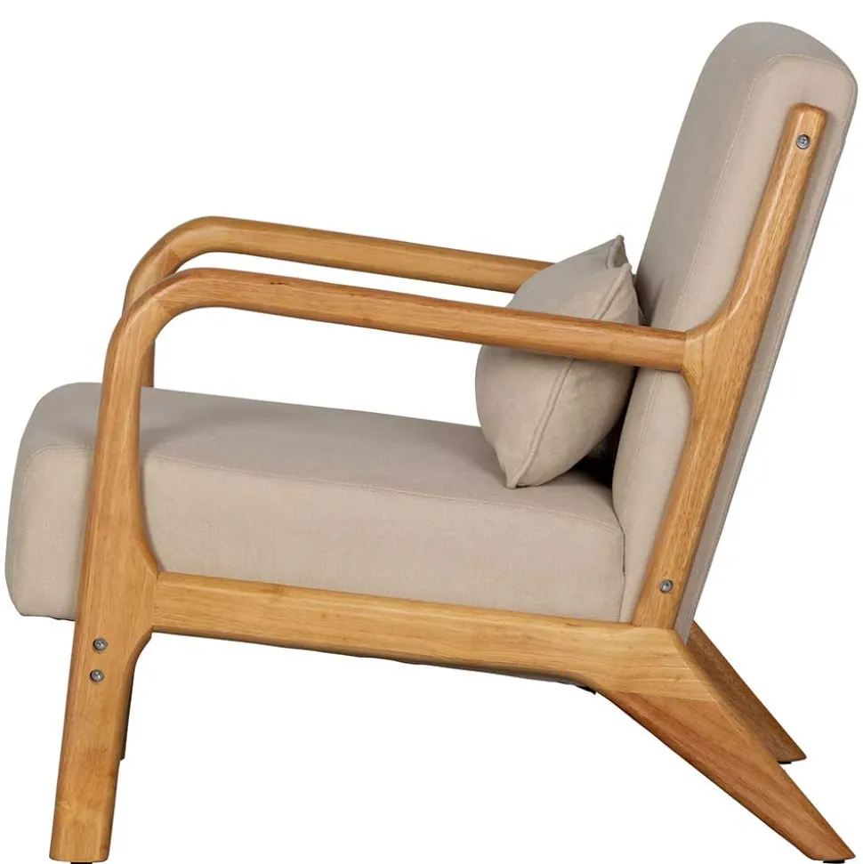Retro Sessel mit Holzgestell - Lardosia
