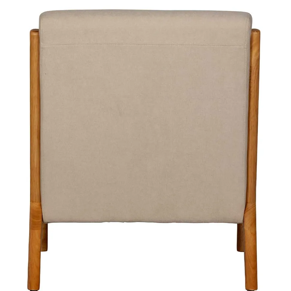 Retro Sessel mit Holzgestell - Lardosia
