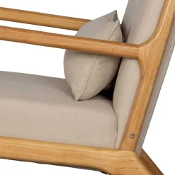 Retro Sessel mit Holzgestell - Lardosia