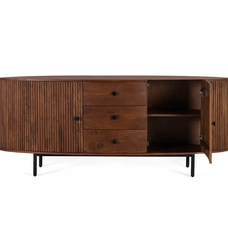 Retro Sideboard in Walnussfarben - Chalil