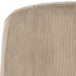 Retro Style Cord Sessel in Beige - Evilla