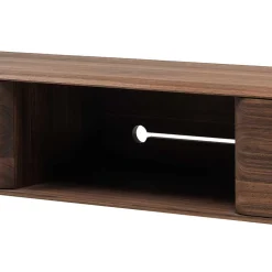 Retro TV Element aus Nussbaum Massivholz - Rivossa