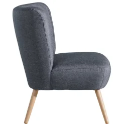 Retro-Sessel in Jeansblau Stoff - Florida