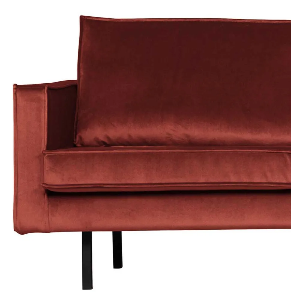Retrosofa in L-Form in Kastanienbraun - Enzing
