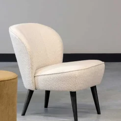 Retrostil Teddy Sessel in Creme - Castilla
