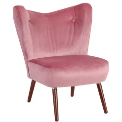 Retrostyle Polstersessel in Rosa - Lachar