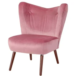 Retrostyle Polstersessel in Rosa - Lachar