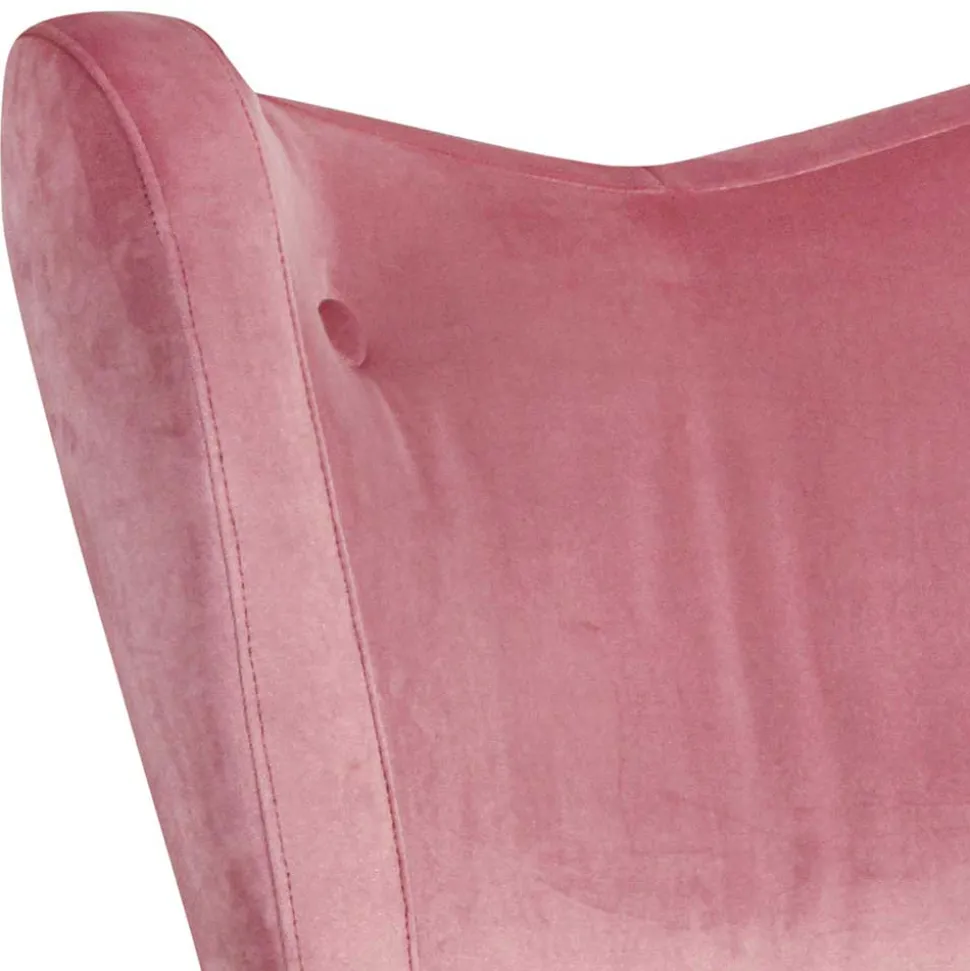 Retrostyle Polstersessel in Rosa - Lachar
