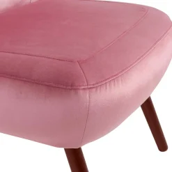 Retrostyle Polstersessel in Rosa - Lachar