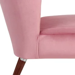 Retrostyle Polstersessel in Rosa - Lachar