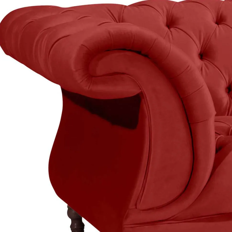 Roter Barock Sessel im XXL Format - Henissa