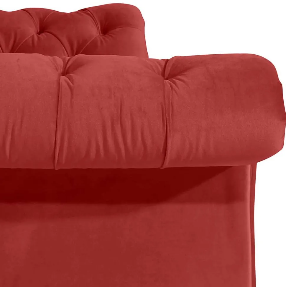 Roter Barock Sessel im XXL Format - Henissa