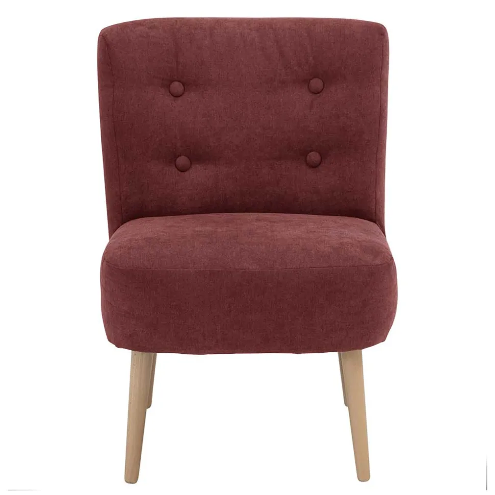 Roter Polstersessel im Retrostil - Jitalca