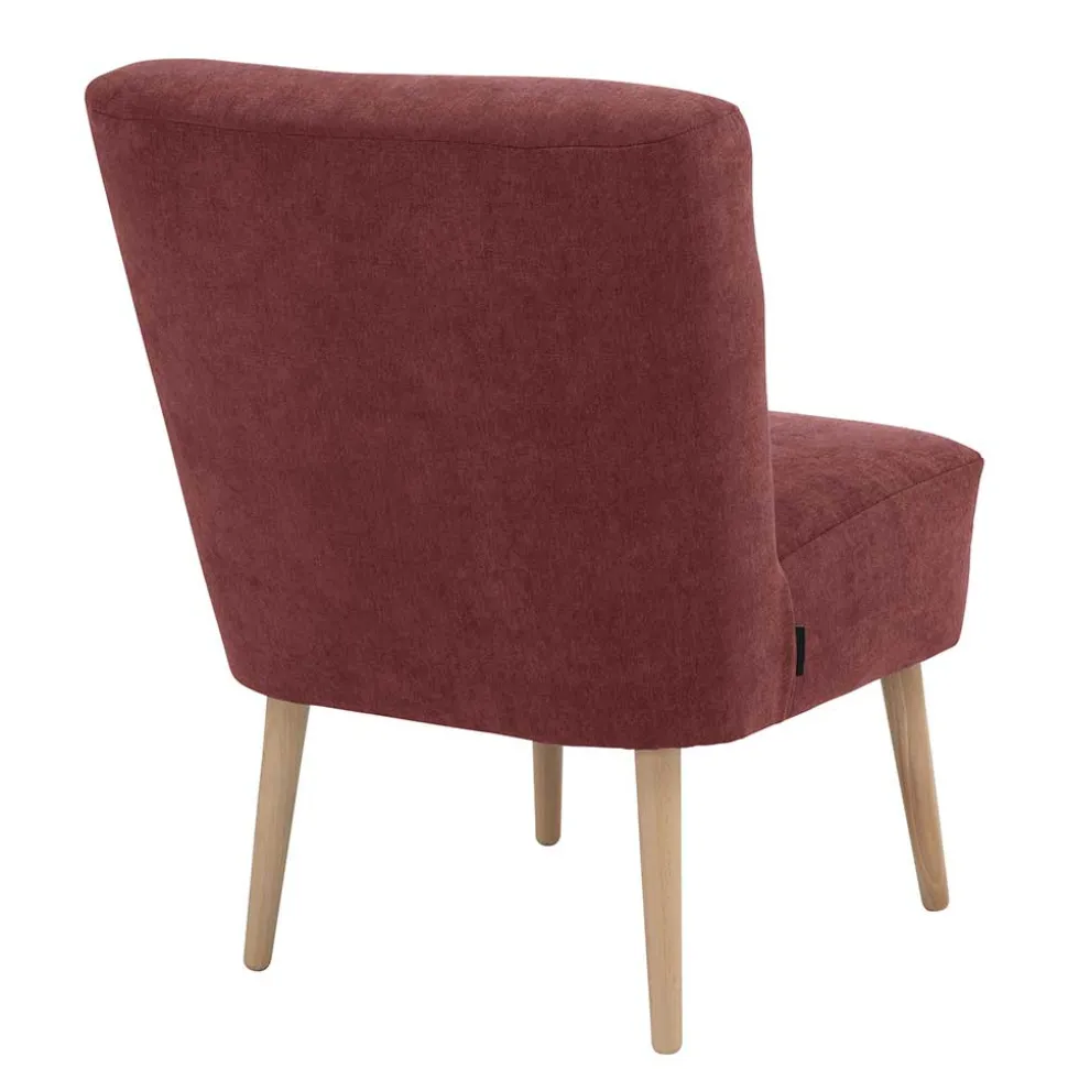 Roter Polstersessel im Retrostil - Jitalca