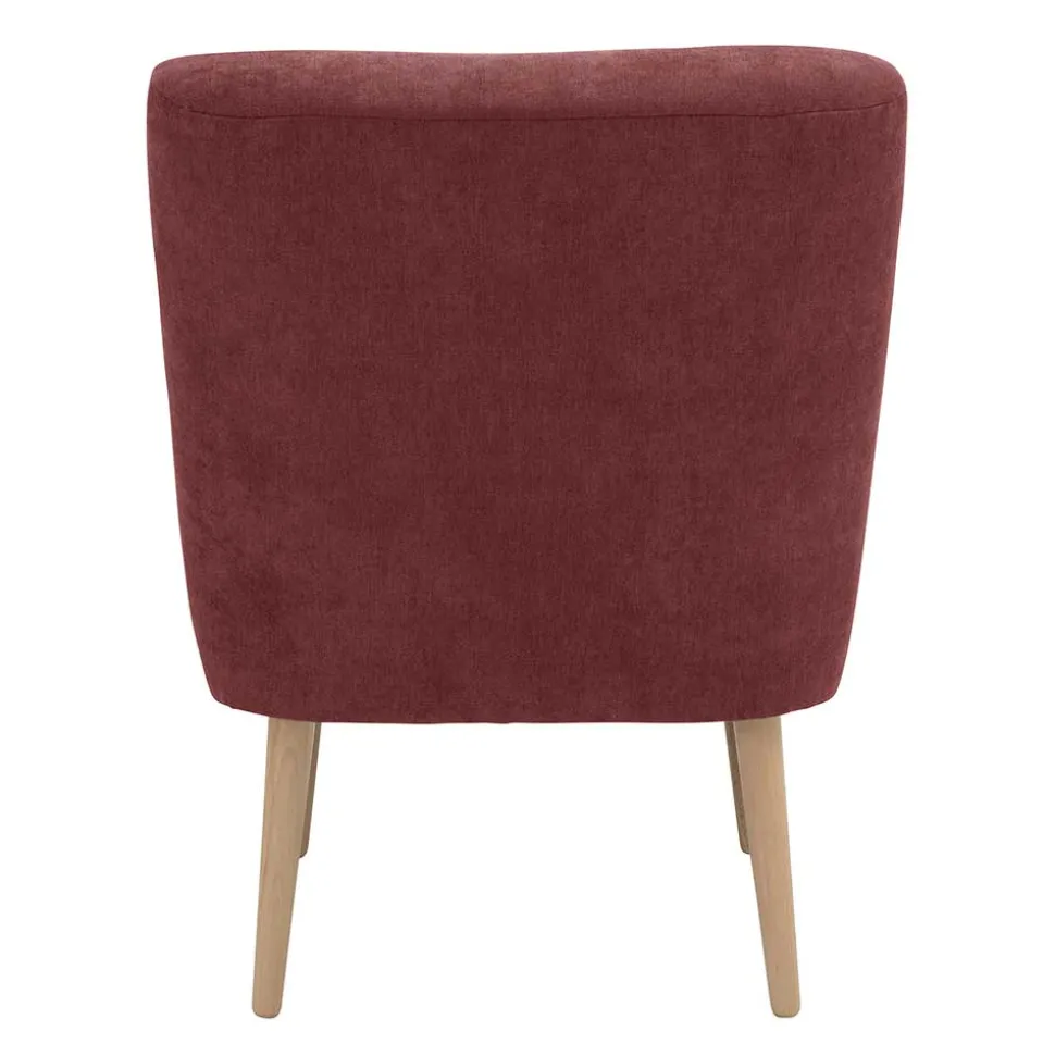 Roter Polstersessel im Retrostil - Jitalca