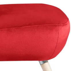 Roter Wohnzimmersessel aus Samtvelours - Zinatella