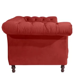 Rotes Zweisitzer Sofa im Barockstil - Henissa