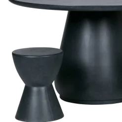 Runde Designhocker aus Tonfaser - Eterna (2er Set)