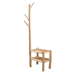 Rustikale Design-Garderobe aus Eukalyptusholz - Drawa
