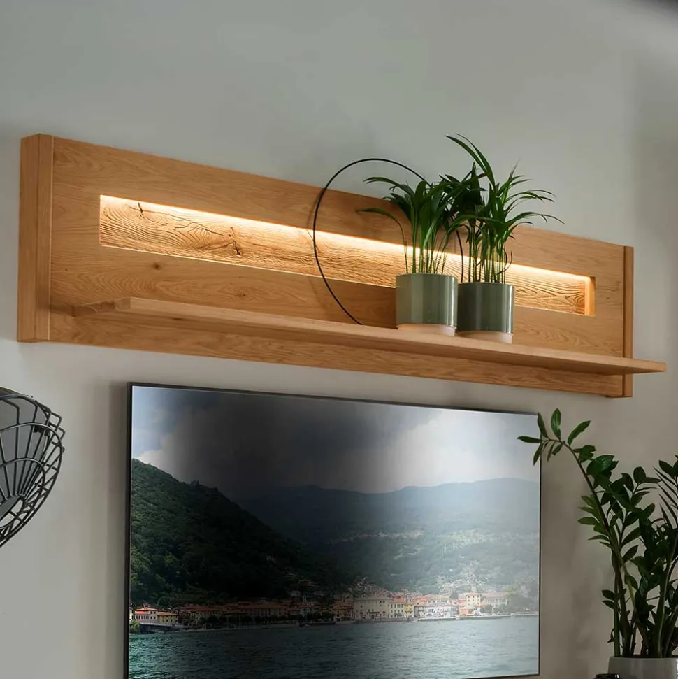 Rustikales Wandboard aus Wildeiche massiv - Millena