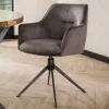 Samt Drehstühle mit Armlehnen - Austino (2er Set)
