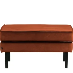 Samt Hocker in Rost Braun - Naryon