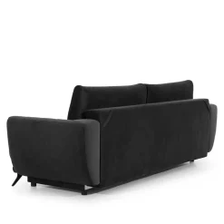 Samt Klappcouch mit drei Sitzplätzen - Miller