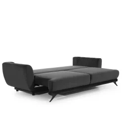 Samt Klappcouch mit drei Sitzplätzen - Miller