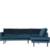 Samt Polsterecke in Blau - Cumagon