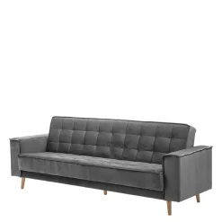 Samtvelours Federkerncouch mit Bettfunktion - Vlacoma