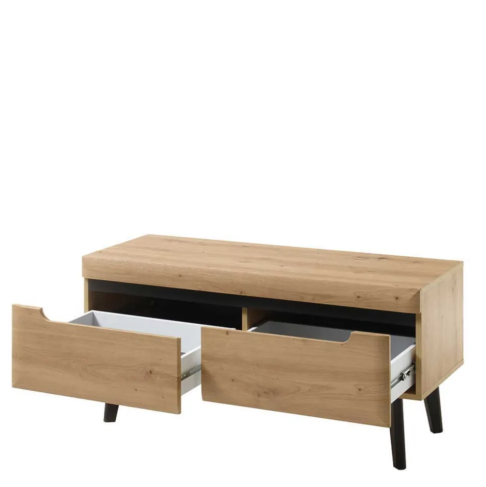 Scandi Anbauwand fürs Wohnzimmer - Olcian (vierteilig)