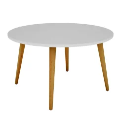 Scandi Chic Couchtisch mit runder Tischplatte - Jeano
