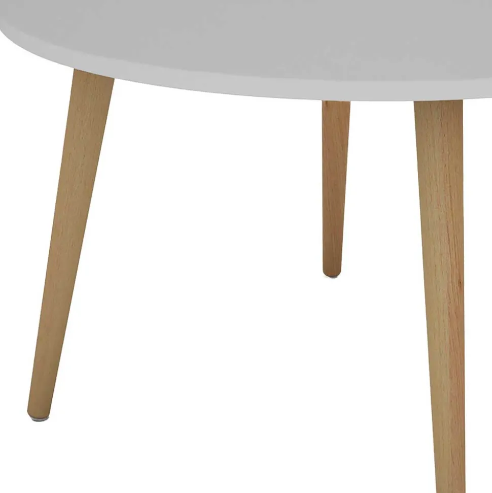 Scandi Chic Couchtisch mit runder Tischplatte - Jeano
