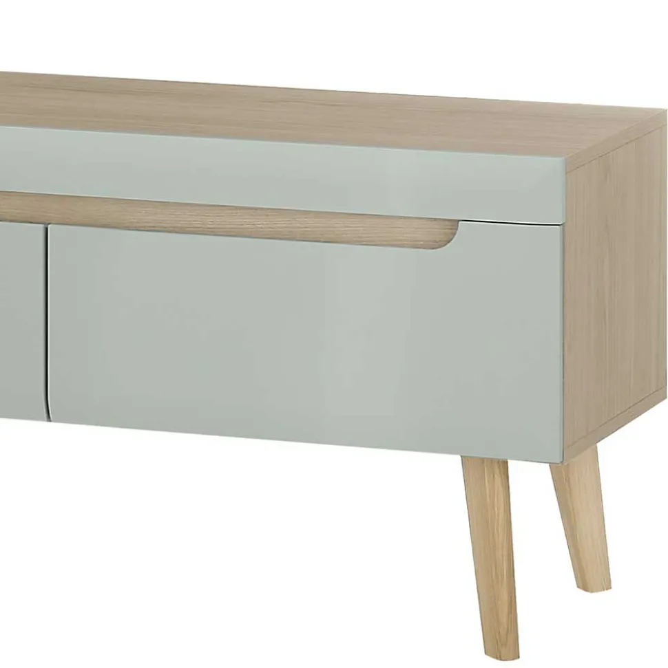 Scandi Chic Wohnzimmermöbel Wohnwand - Armina (vierteilig)