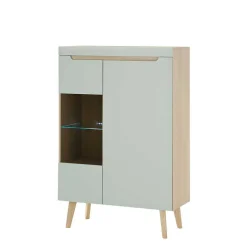 Scandi Chic Wohnzimmermöbel Wohnwand - Armina (vierteilig)