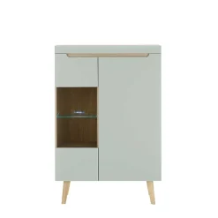 Scandi Chic Wohnzimmermöbel Wohnwand - Armina (vierteilig)