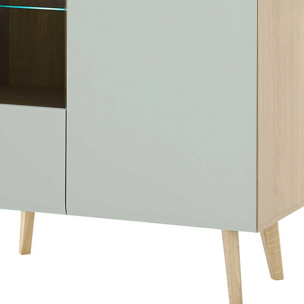 Scandi Chic Wohnzimmermöbel Wohnwand - Armina (vierteilig)