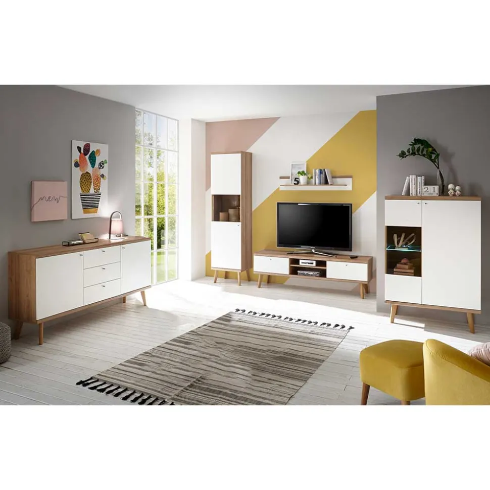 Scandi Möbel Set für Wohnzimmer - Cablos (fünfteilig)