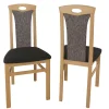 Schicker Hochlehner Stuhl in Braun Dorota & Buche (2er Set)