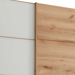 Schiebetürschrank in Weiß Glas - Crucav